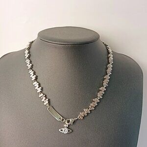 Vivienne Westwood Silver Border Square Necklace